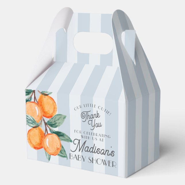 Caja Para Regalos Blue Little Cutie En El Camino De Citrus Baby Show (Anverso)