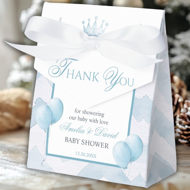 Caja Para Regalos Blue Little Prince Thank You Moon Balloon (Subido por el creador)