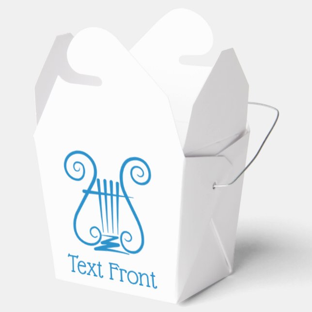 Caja Para Regalos Blue Lyre (Abierto)