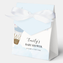 Caja Para Regalos Blue Minimalista Boho Globo de aire caliente Baby