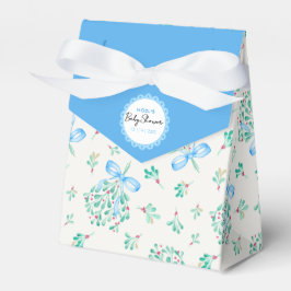 Caja Para Regalos Blue Mistletoe Baby Shower Favor Box