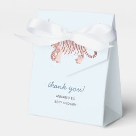 Caja Para Regalos Blue Mom Tiger & Cub Baby Shower Gigibox
