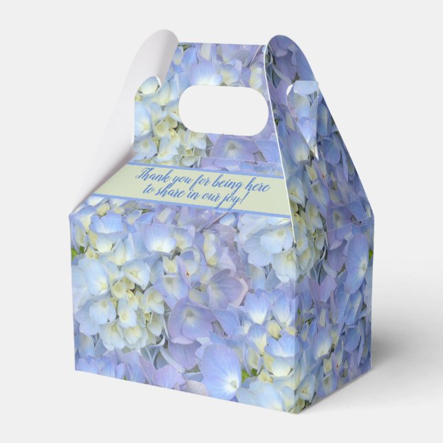 Caja Para Regalos Blue Moon Hydrangea Boda Floral Gracias (Front Side)