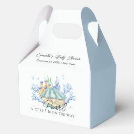 Caja Para Regalos Blue Ocean Pearl Under Sea Baby Shower