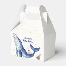 Blue Ocean Whimsical Duck Stars Whale Baby Shower
