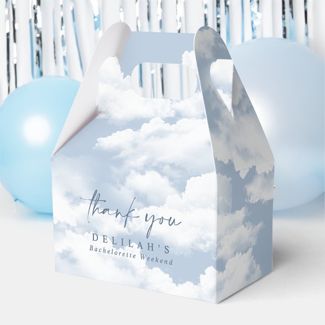 Caja Para Regalos Blue "On Cloud Nueve" Bachelorette Weekend Gable (Subido por el creador)