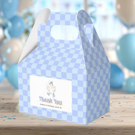 Caja Para Regalos Blue One Silly Goose - Cumpleaños del Primer Niño