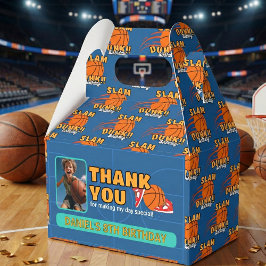 Caja Para Regalos Blue Playful Basketball Kids Gracias Cumpleaños