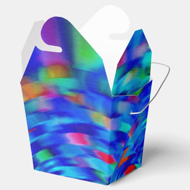 Caja Para Regalos Blue Pond Ripple (Abierto)