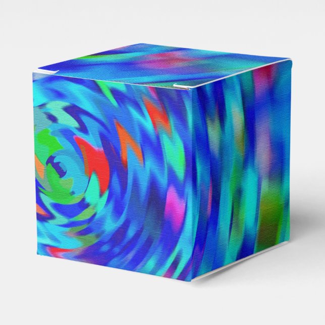 Caja Para Regalos Blue Pond Ripple (Costado Anverso)