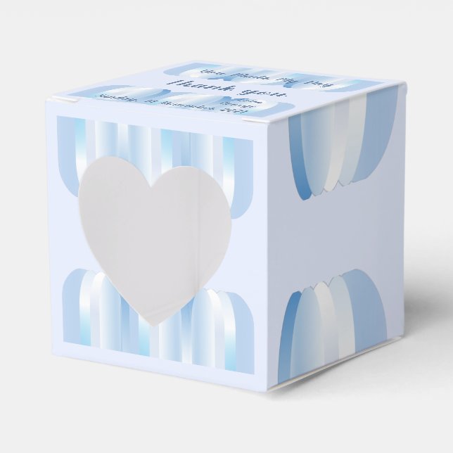 Caja Para Regalos Blue Purple Heart Favor Box (Anverso)