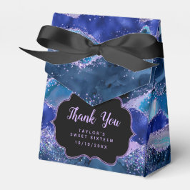 Caja Para Regalos Blue Purple Ocean Agate Sweet Dieciséis Gracias