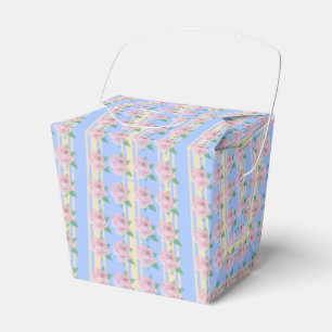 Caja Para Regalos Blue Regency Rosas Favor Box
