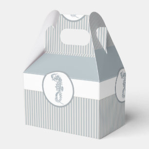 Caja Para Regalos Blue Seahorse Blue Classic Nautical Elegant