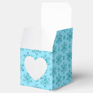 Caja Para Regalos Blue Snowflakes-PARTY FAVOR BOXES,estilo de corte 