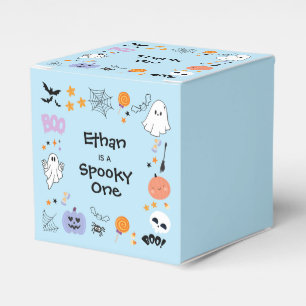 Caja Para Regalos Blue Spooky One Cute Ghost Halloween 1er cumpleaño
