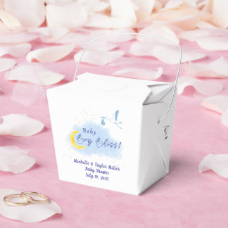 Caja Para Regalos Blue Starlit Baby Boy Bliss Stork Special Delivery