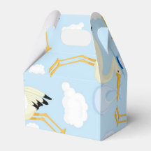 Blue Stork Baby Shower Gift Box