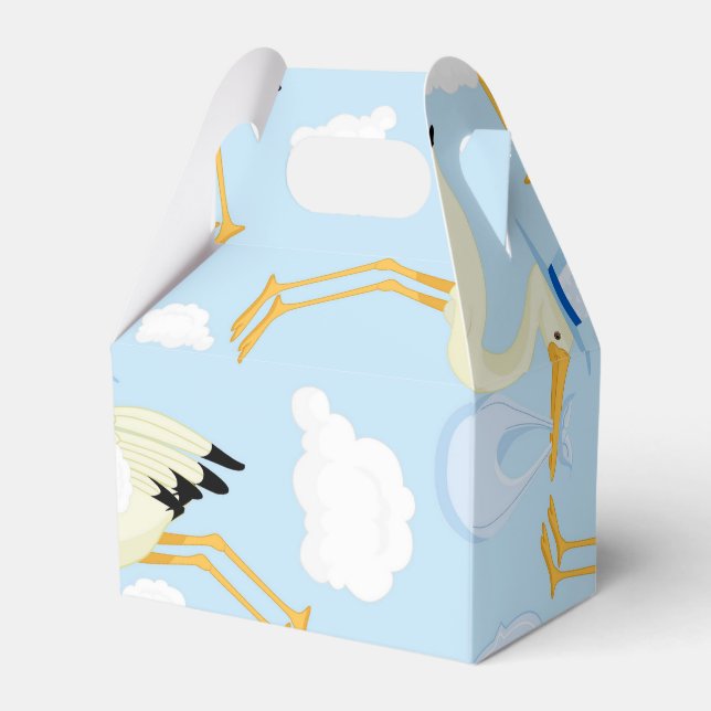 Caja Para Regalos Blue Stork Baby Shower Gift Box (Front Side)