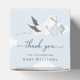 Caja Para Regalos Blue Stork Baby Shower Gracias
