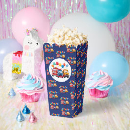 Caja Para Regalos Blue Striped Truck Birthday Theme