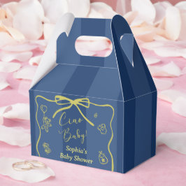 Caja Para Regalos Blue Stripes Italian Themed Ciao Baby