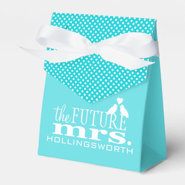 Caja Para Regalos Blue The Future Mrs Bridal Shower (Front Side)