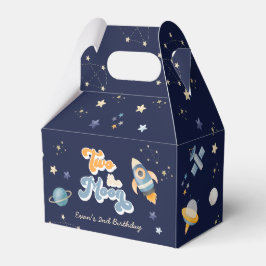 Caja Para Regalos Blue Two the Moon Space Birthday