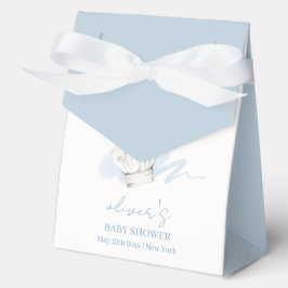 Caja Para Regalos Blue Watercolor Moderno Little Chef Baby Shower