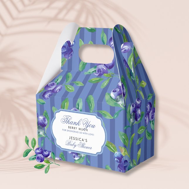 Caja Para Regalos Blueberries Gracias Berry Mucho Baby Shower (Subido por el creador)