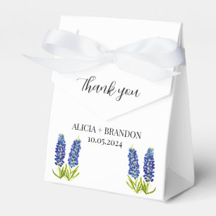 Caja Para Regalos Bluebonnets Floral Elegante Boda moderno