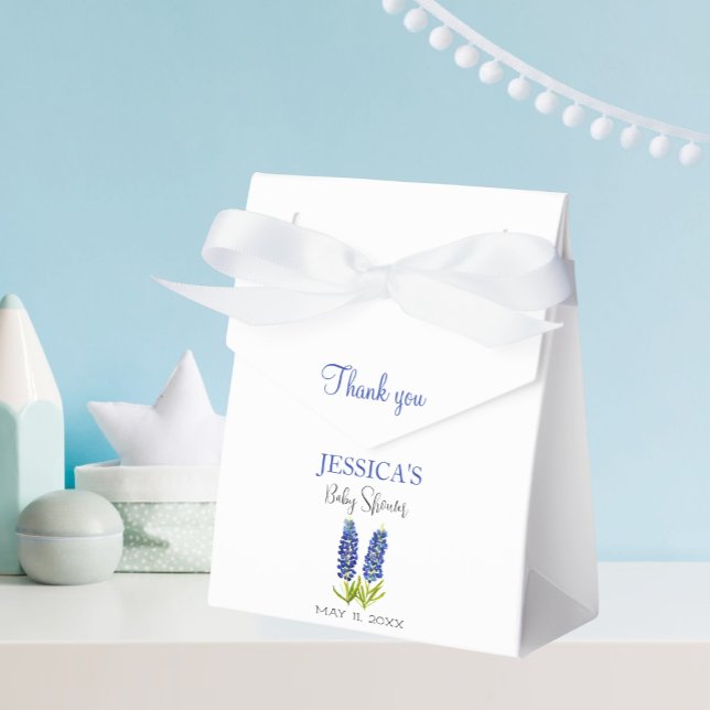 Caja Para Regalos Bluebonnets Flowers Texas Baby Shower Chica (Subido por el creador)