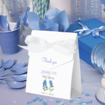 Bluebonnets Flowers Texas Baby Shower Chica