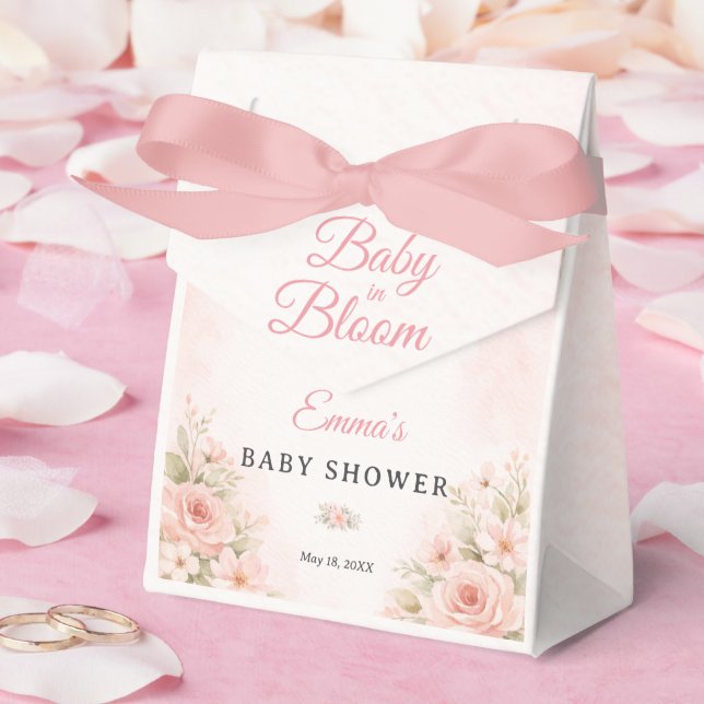 Caja Para Regalos Blush Pink Floral Baby in Bloom  (Boda)