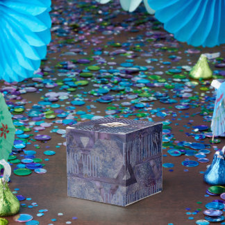 Caja Para Regalos BM Bar Bat Mitzvah Star of David Blues
