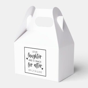 Caja Para Regalos Bocado De Medianoche De Boda De Amor Risa