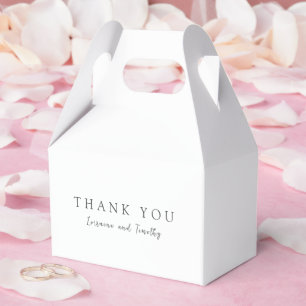 Caja Para Regalos Boda atemporal elegante blanca y negra