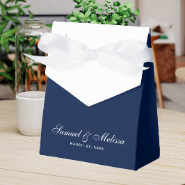 Caja Para Regalos Boda Azul Medianoche