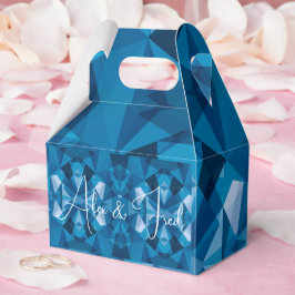 Caja Para Regalos Boda azul moderno