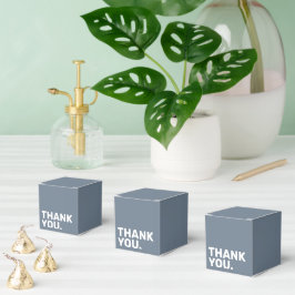 Caja Para Regalos Boda Azul Negrita Gracias Etiqueta Favor