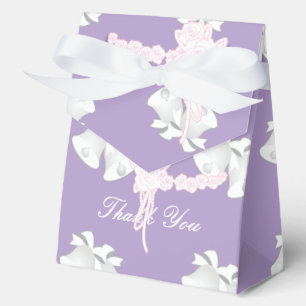 Caja Para Regalos Boda Bells Floral Lilac Gracias