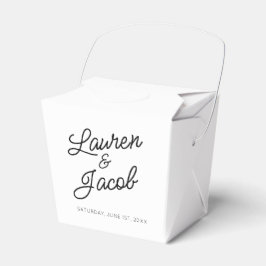 Caja Para Regalos Boda blanco negro Minimalista moderno mínimo