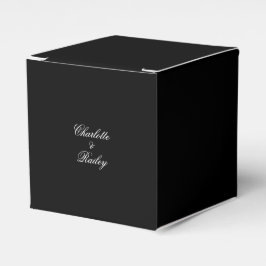Caja Para Regalos Boda blanco y negro
