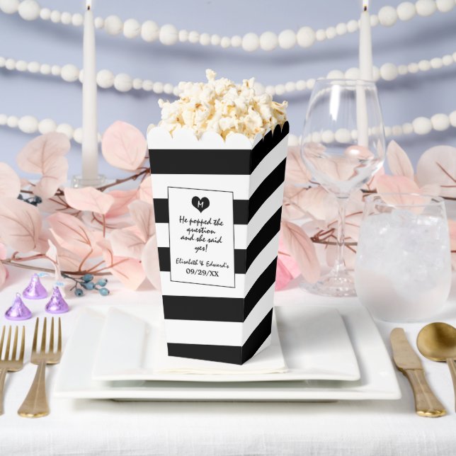 Caja Para Regalos Boda blanco y negro de Moda moderna (Boda)