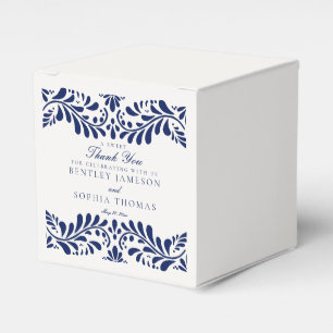 Caja Para Regalos Boda Blue Talavera Tile Spanish Fiesta