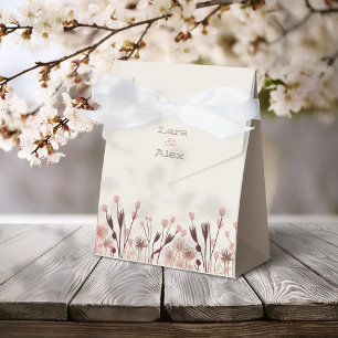 Caja Para Regalos Boda Bohemia de Flores Silvestres