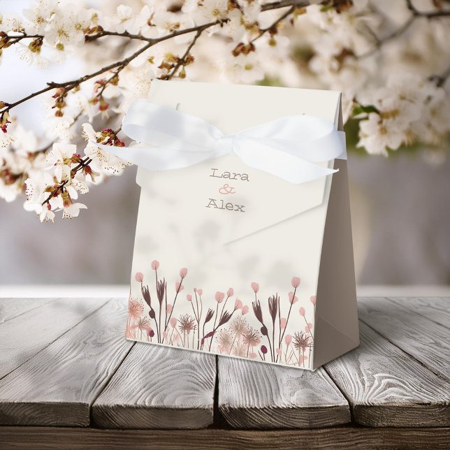 Caja Para Regalos Boda Bohemia de Flores Silvestres (Subido por el creador)