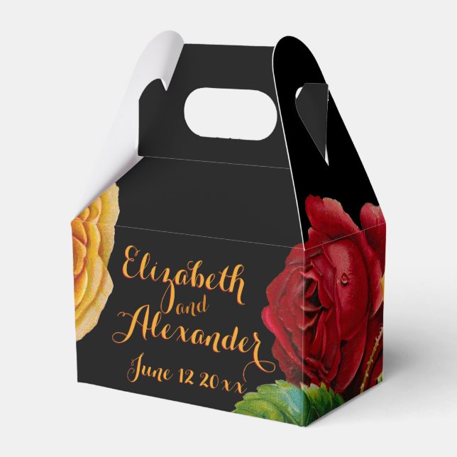 Caja Para Regalos Boda bohemio de diseño moderno (Front Side)