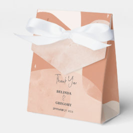 Caja Para Regalos Boda bohemio moderno de abstracto de terracota