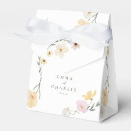 Caja Para Regalos Boda Boho elegante Pastel Wildflowers